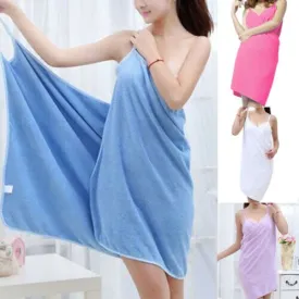 Summer new thin bath towel ice silk sling nightdress tube top bath skirt beach towel women