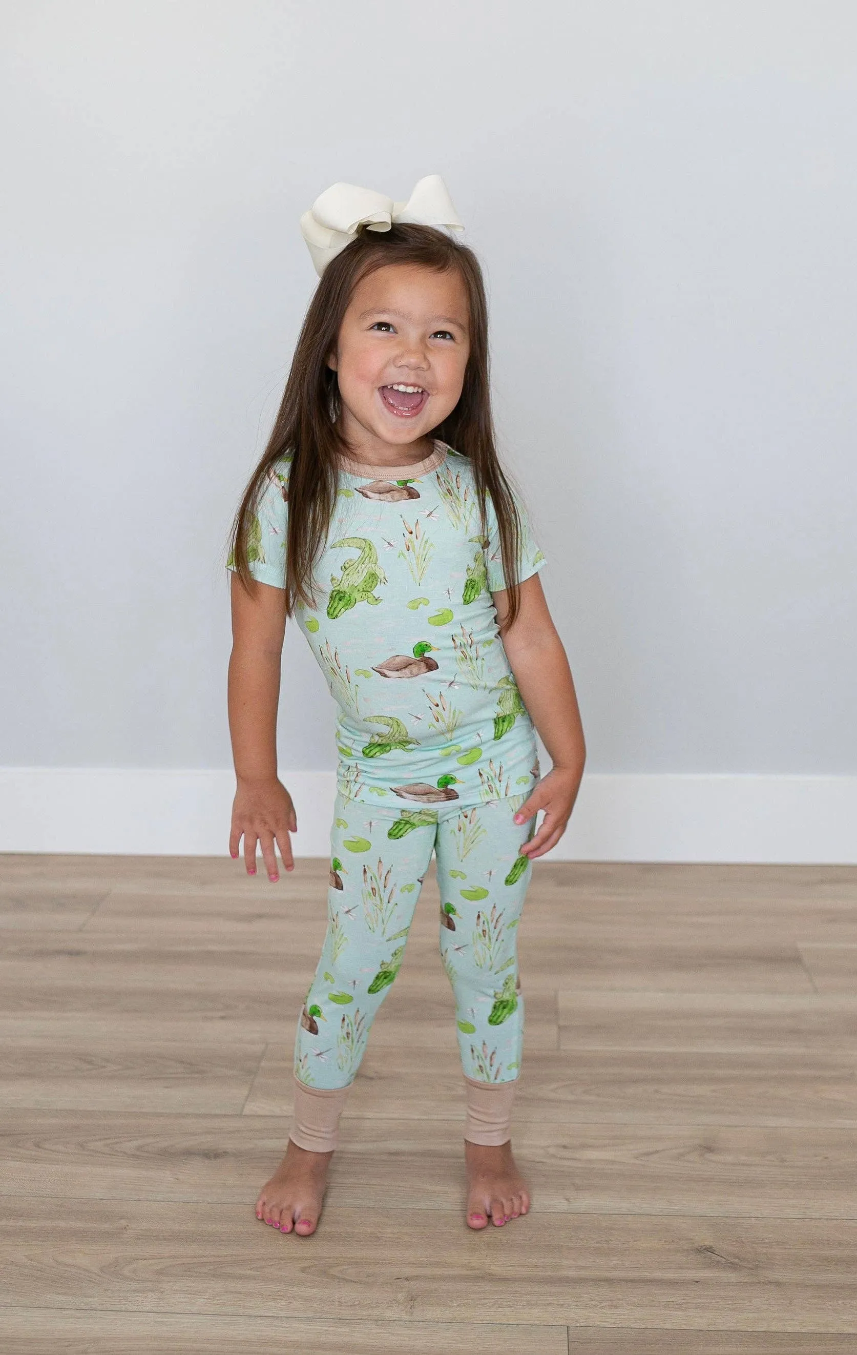 Sweet Bay Clothing - Ducks and Gators Two Piece Pajama Pants Set