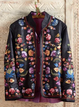 Valley of Flowers Silk Jacket