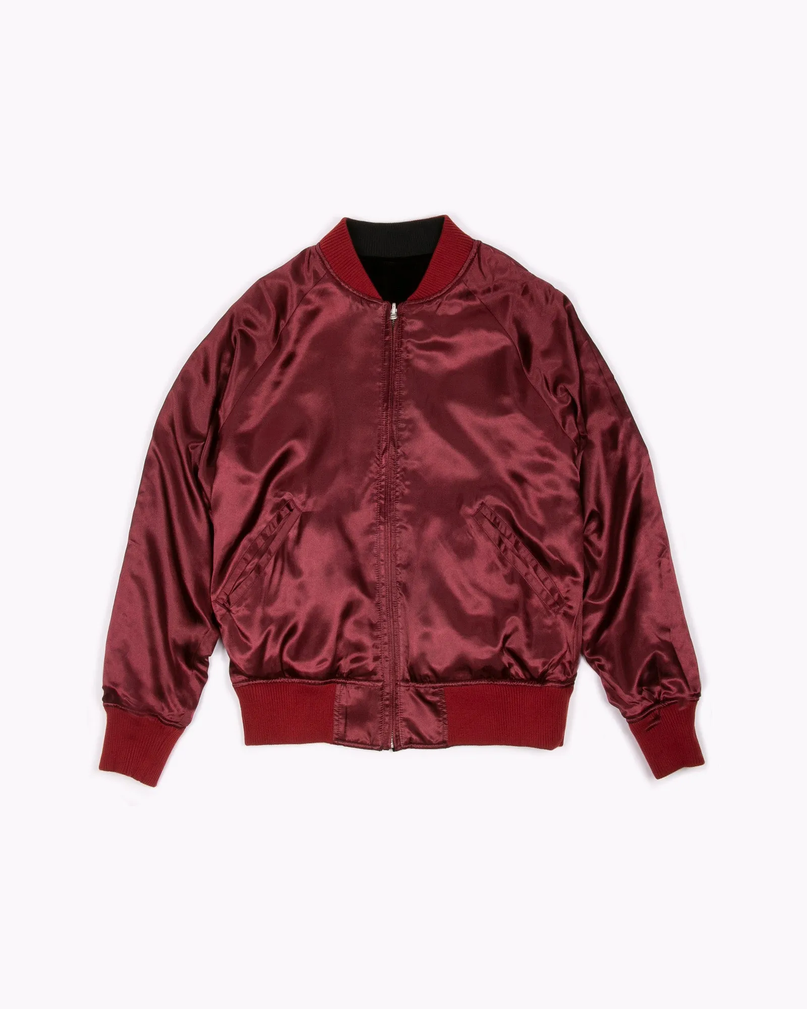 Velvet Bomber - Black/Burgundy