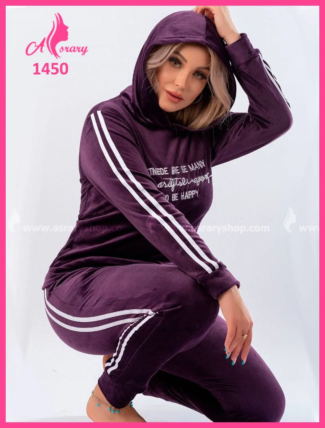 Velvet Hooded Training Suit 1450