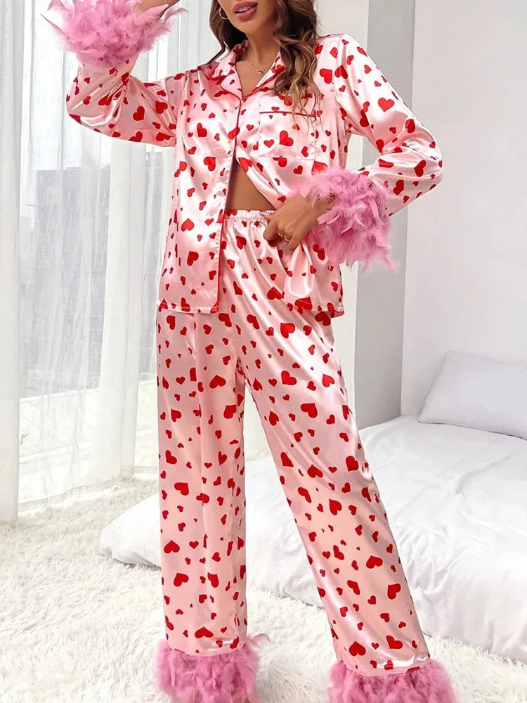 Women's Valentine's Pajamas Set