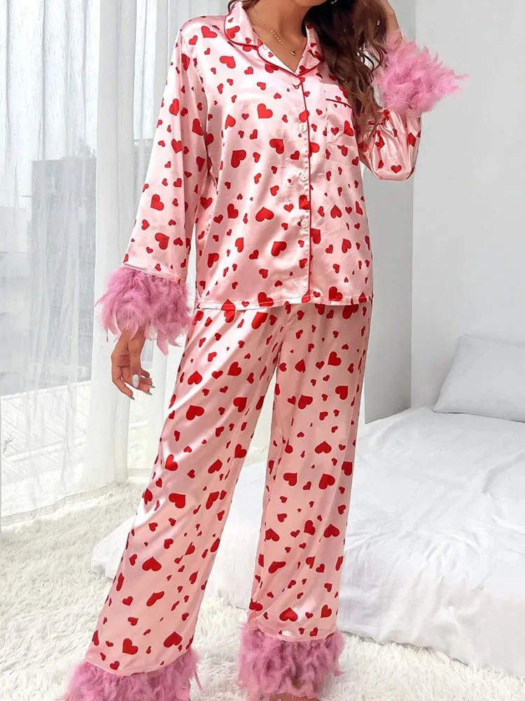 Women's Valentine's Pajamas Set