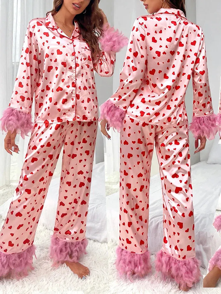 Women's Valentine's Pajamas Set