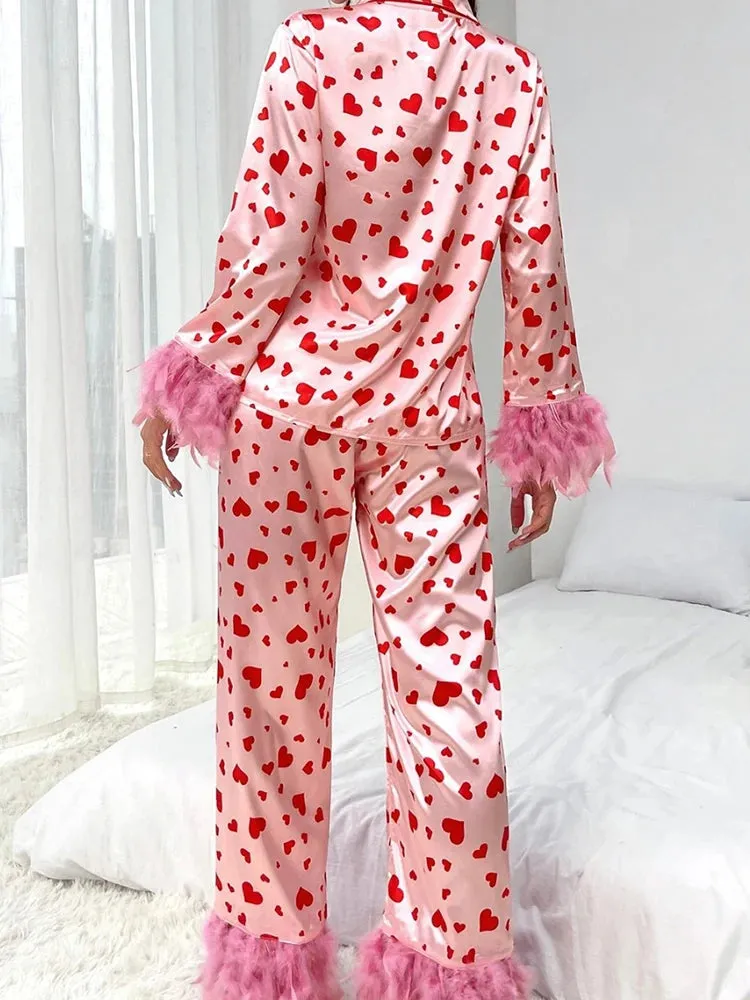 Women's Valentine's Pajamas Set