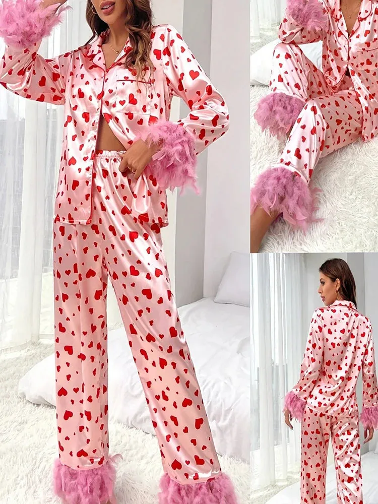 Women's Valentine's Pajamas Set